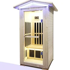 EPOFIT 1 Person Far Infrared Sauna with Bluetooth Natural