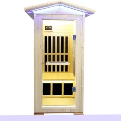 EPOFIT 1 Person Far Infrared Sauna with Bluetooth Natural