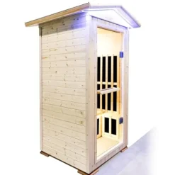EPOFIT 1 Person Far Infrared Sauna with Bluetooth Natural