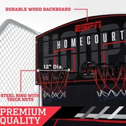 ESPN Indoor Basketball Arcade Game Premium Black/Red/White