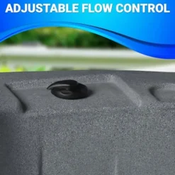 Essential Hot Tubs 20-Jet Arbor Hot Tub Seats 5-7 Gray Granite