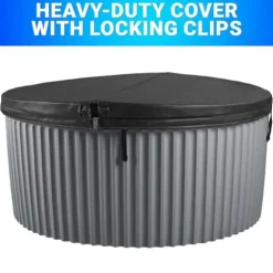 Essential Hot Tubs 20-Jet Arbor Hot Tub Seats 5-7 Gray Granite