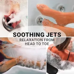 Essential Hot Tubs Select Series 40-Jet 6-Person Lounger Gray