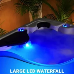 Essential Hot Tubs Select Series 60-Jet 6-Person Lounger Gray