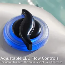 Essential Hot Tubs Select Series 80-Jet 6-Person Lounger 2023 – Gray