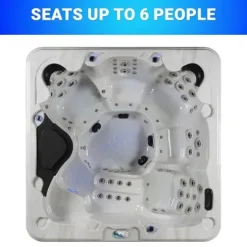 Essential Hot Tubs Select Series 100-Jet 6-Person Lounger Grey