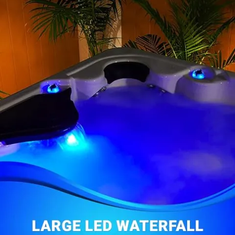 Essential Hot Tubs Select Series 100-Jet 6-Person Lounger Grey