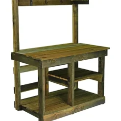 EST. LEE DISPLAY L D 1902 Rustic Gardening Workbench Outdoor Potting Table Natural