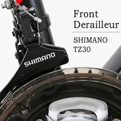 EUROBIKE Mountain Bike X1 21 Speed 27 inch Dual Disc Brakes Black-green