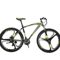 EUROBIKE Mountain Bike X1 21 Speed 27 inch Dual Disc Brakes Black-green