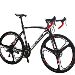 EUROBIKE Road Bike TSM 21-Speed Dual Disc Brake 700C Adult Bike 54CM Frame 3-Spoke Wheels Bicycle 54CM-SPOKE