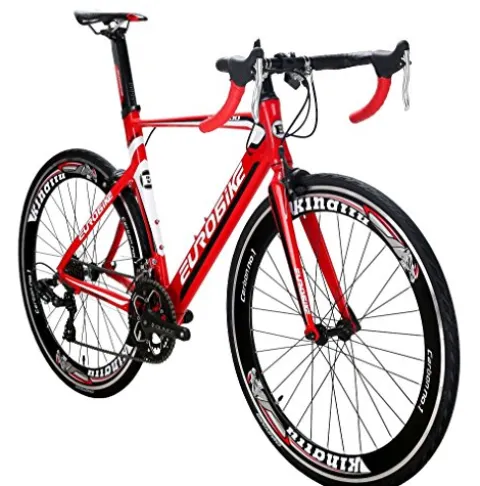 EUROBIKE Road Bike XC7000 Aluminum Frame Adult Bike Red