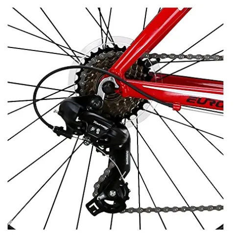 EUROBIKE Road Bike XC7000 Aluminum Frame Adult Bike Red