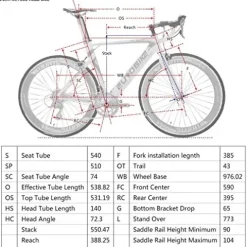 EUROBIKE Road Bike XC7000 Aluminum Frame Adult Bike Red