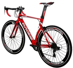 EUROBIKE Road Bike XC7000 Aluminum Frame Adult Bike Red
