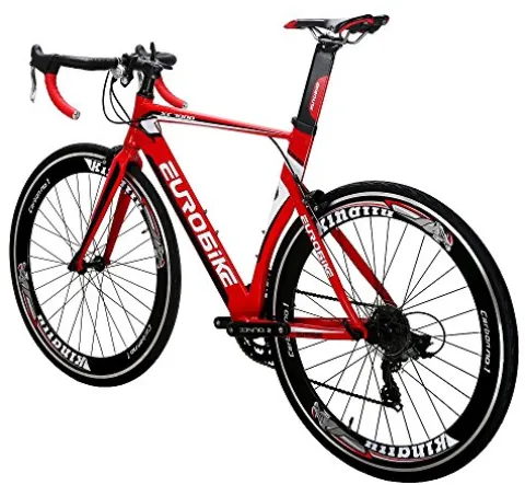 EUROBIKE Road Bike XC7000 Aluminum Frame Adult Bike Red