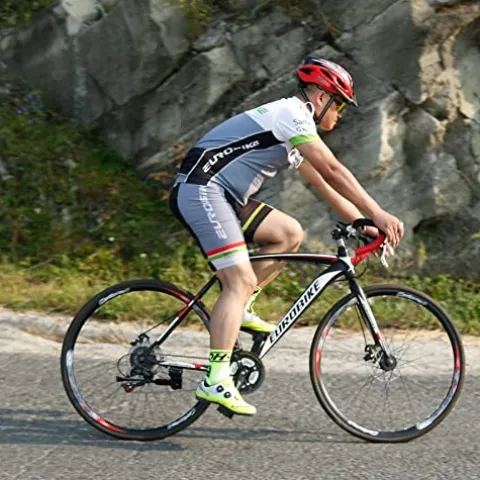 EUROBIKE XC550 Road Bike 21 Speed Women’s Bicycle Disc Brake 700C Commuter Bike 54cm-32 Spoke