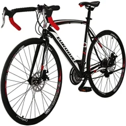 EUROBIKE XC550 Road Bike 21 Speed Women’s Bicycle Disc Brake 700C Commuter Bike 54cm-32 Spoke
