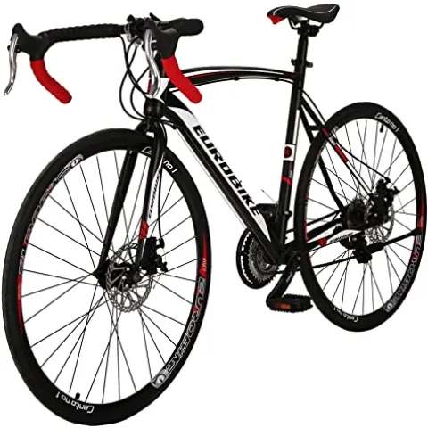 EUROBIKE XC550 Road Bike 21 Speed Women’s Bicycle Disc Brake 700C Commuter Bike 54cm-32 Spoke
