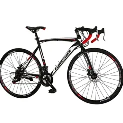 EUROBIKE XC550 Road Bike 21 Speed Women’s Bicycle Disc Brake 700C Commuter Bike 54cm-32 Spoke