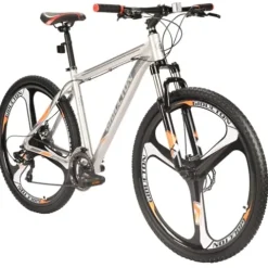 EUROBKE Mens Mountain Bike 29 inch X9 Silvery 3-Spoke