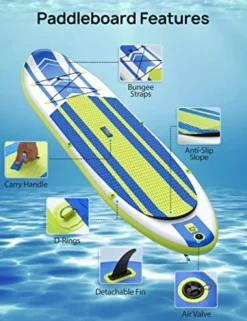 Evajoy Inflatable Paddle Board Green