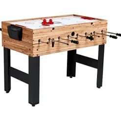 Evelove 3-In-1 Multi Combo Game Table Foosball Soccer Billiards Pool