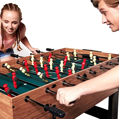 Evelove 3-In-1 Multi Combo Game Table Foosball Soccer Billiards Pool