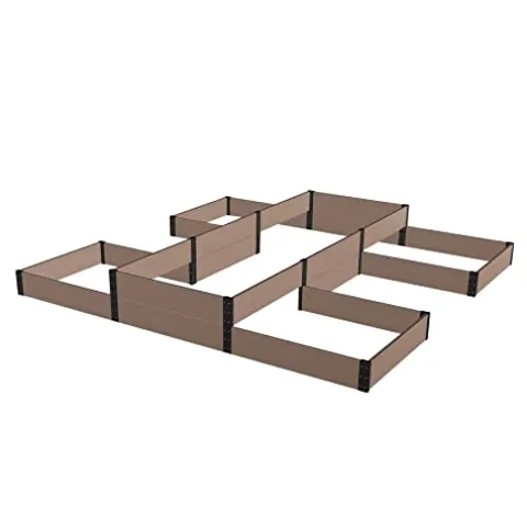 Everbloom Modular Tiered Garden Bed Brown