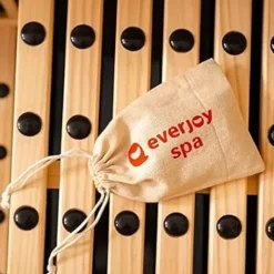 EVERJOY KN-103 Low EMF Infrared Wood Sauna 1 Person Pine Wood