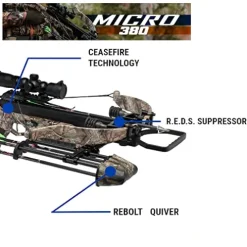 Excalibur Micro 380 Compact Hunting Crossbow Mossy Oak Break-Up Country w/Tact-100 Illum Scope