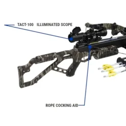 Excalibur Micro Extreme Compact Crossbow with Scope and Arrows Mossy Oak Bottomland