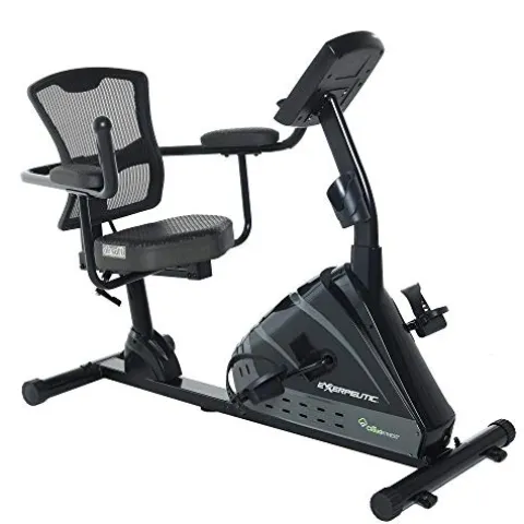 Exerpeutic 5000 Indoor Recumbent Exercise Bike Black/Grey