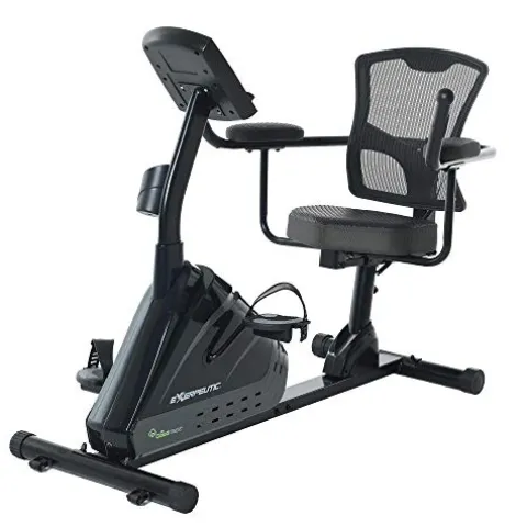 Exerpeutic 5000 Indoor Recumbent Exercise Bike Black/Grey