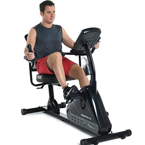 Exerpeutic 5000 Indoor Recumbent Exercise Bike Black/Grey