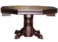 Fairview Game Rooms Combination 3 in 1 Poker/Game Table Mahogany