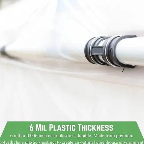 Farm Plastic Supply 4 Year Clear 6 Mil Greenhouse Plastic Sheeting Clear 40′ x 100′