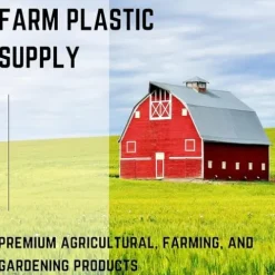 Farm Plastic Supply Clear Greenhouse Plastic Sheeting 6 mil 1 Year UV Resistant Polyethylene 60′ x 80′