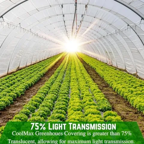 Farm Plastic Supply Clear Coolmax Greenhouse Plastic Sheeting 6 Mil 40′ x 100′