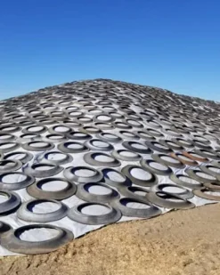 Farm Plastic Supply String Reinforced Silage Cover Black/White 6 Mil 66′ x 75′
