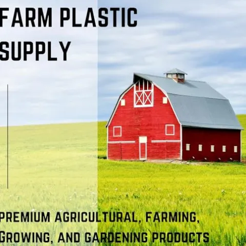 Farm Plastic Supply String Reinforced 6 Mil White Plastic Sheeting 20′ x 150′ White