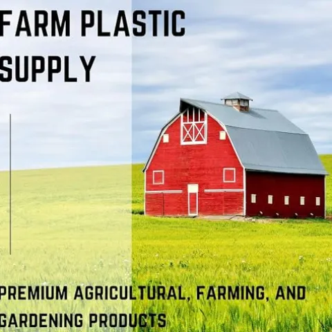 Farm Plastic Supply String Reinforced 10 mil Clear Greenhouse Plastic Sheeting Clear 60′ x 75′