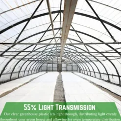 Farm Plastic Supply White Greenhouse Plastic Sheeting 6 Mil 40′ x 80′ UV Resistant