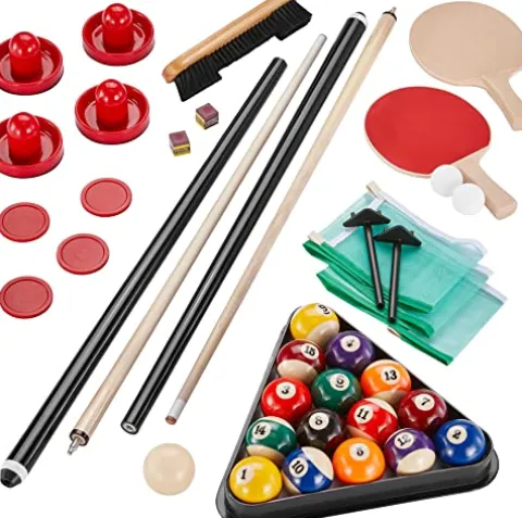 Fat Cat by GLD Products Original 3-in-1 7′ Pockey Multi-Game Table Grey