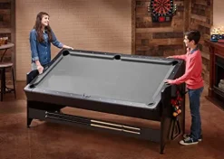 Fat Cat by GLD Products Original 3-in-1 7′ Pockey Multi-Game Table Grey