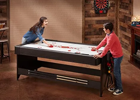 Fat Cat by GLD Products Original 3-in-1 7′ Pockey Multi-Game Table Grey