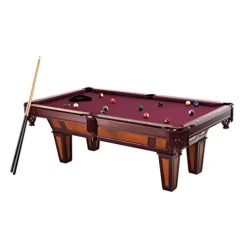 Fat Cat by GLD PRODUCTS Reno 7.5′ Pool Table with Dark Cherry Finish, Red Cloth