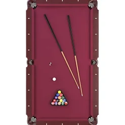 Fat Cat by GLD PRODUCTS Reno 7.5′ Pool Table with Dark Cherry Finish, Red Cloth