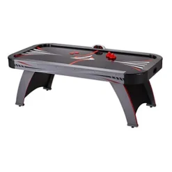 Fat Cat by GLD PRODUCTS Volt 7’ LED Illuminated Air Hockey Table Black