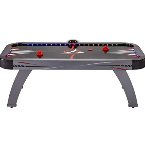 Fat Cat by GLD PRODUCTS Volt 7’ LED Illuminated Air Hockey Table Black